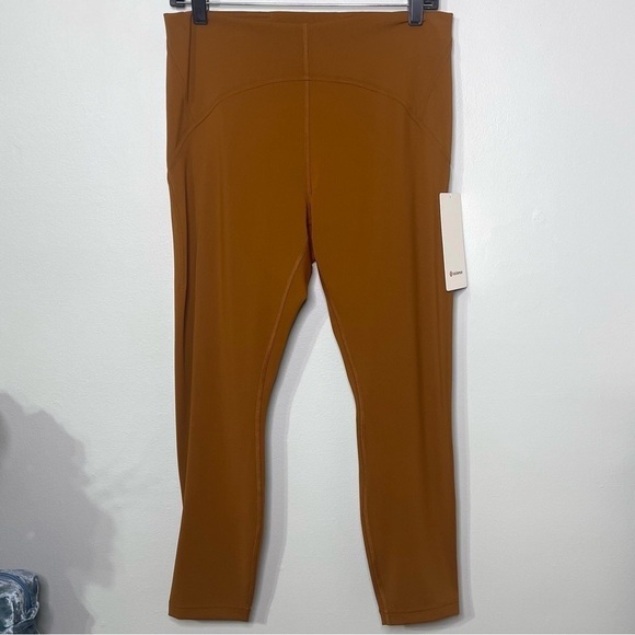Lululemon Instill High Rise Tights Leggings Copper Brown 12 Nwt - Picture 5 of 12